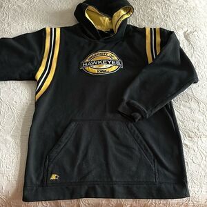 Starter Vintage University of Iowa Hawkeyes Tailgate Black Sweatshirt‎
